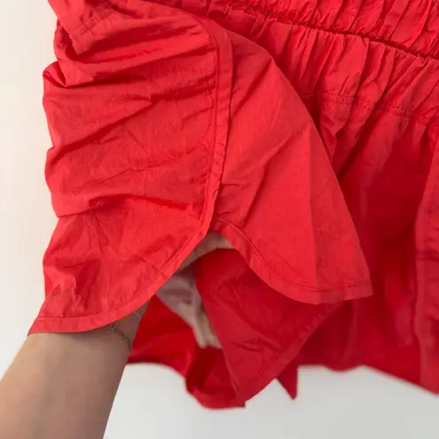 Free People FP Movement The Way Home Shorts Women's Sz Medium Red Activewear