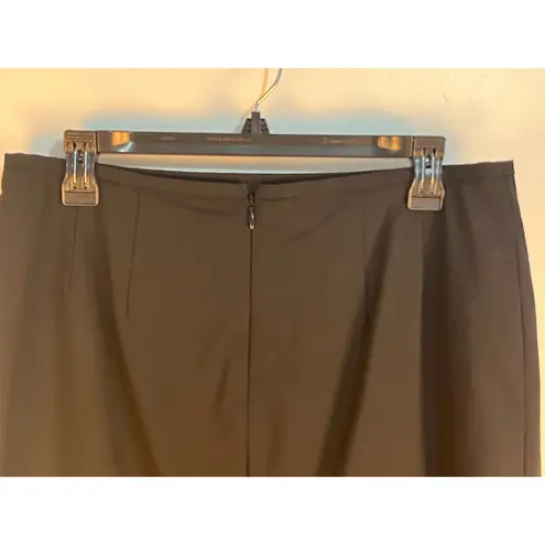 Lafayette 148 NY Pencil Skirt Size Black Wool Minimalist Preppy Office