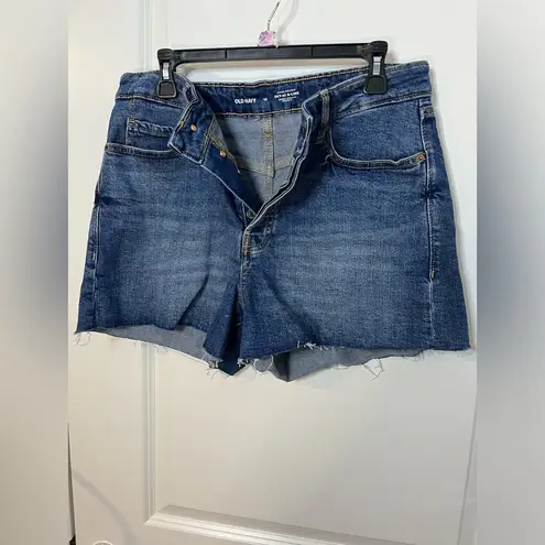 Old Navy  Higher High Rise Sky-Hi A Line Secret Smooth Pockets Jean Shorts Sz 12 - Image 3