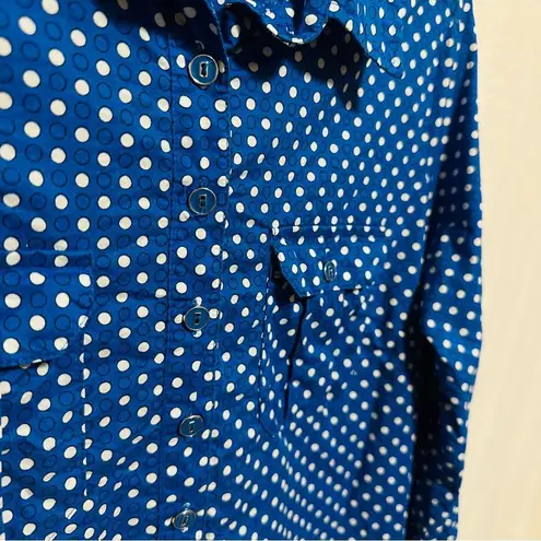 New York & Company Blue Polka