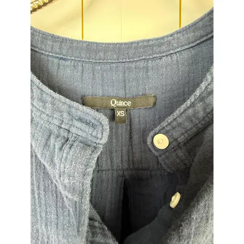 Quince 100% Organic Cotton Gauze Roll Sleeve Shirt - Size - XS