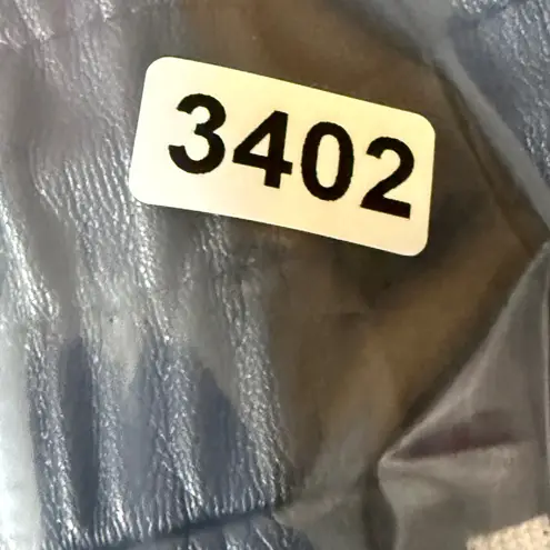 Karl Lagerfeld Faux Leather Joggers Track Pants Side Stripe Drawstring Black S