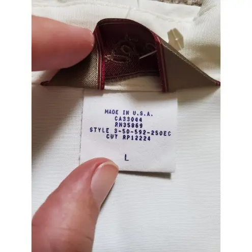 Roper Cream Lace Cowboy Cowgirl Western Shirt Women Large Farm Cottagecore FLAWS Size undefined