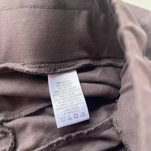 LOGO By Lori Goldstein Leggings Womens Pants Size XS Gray Side Panel Stripe