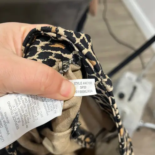 J.Crew Minnie Pants Leopard Print Stretch Skinny Ankle Classic Work Chic Sz S Black