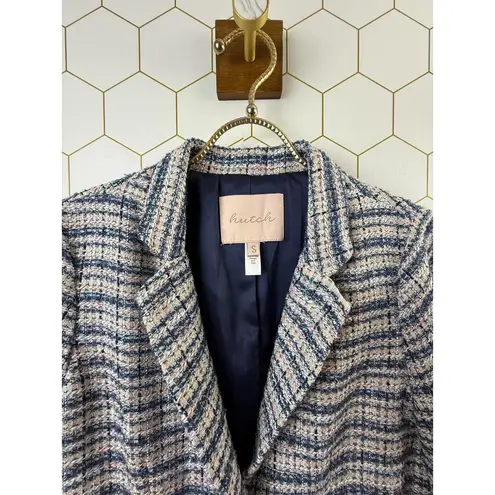 Hutch from Anthropologie Tailored Tweed Plaid Blazer - Size - Small