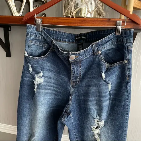 Fashion to figure distressed stretch plus size jeans women’s 18