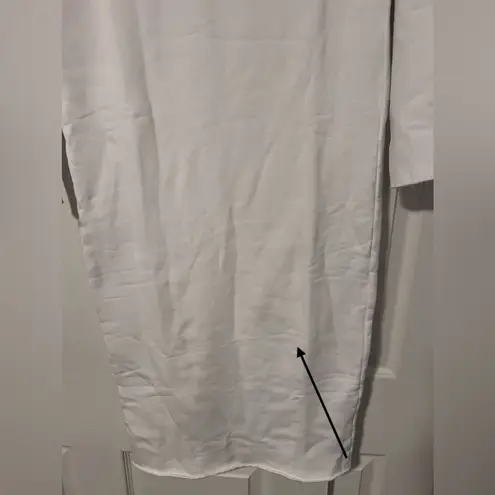 Frank & Eileen $298 Isabelle Triple Fleece White Midi Sweater Dress Fall RARE Size XS