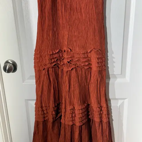Max & Ash Bohemian Rust Sleeveless Dress