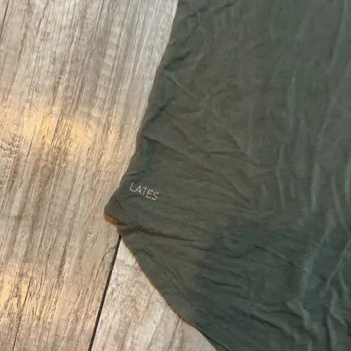 LATES Lounge Set Women's Size L Olive Green Shirt & Pants Casual Comfy Size L