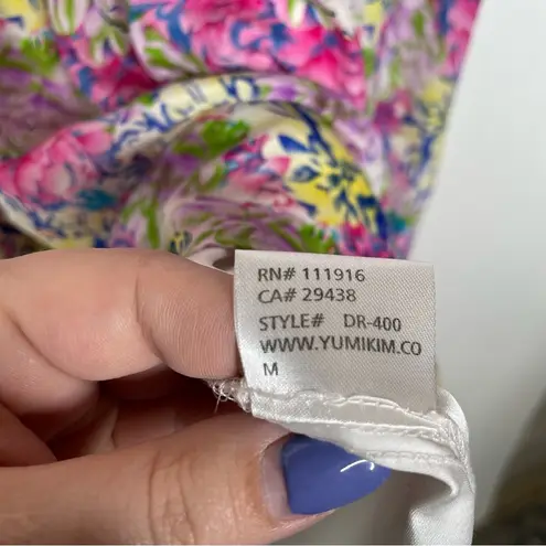 Yumi Kim  NWT Strapless Floral Silk Dress Size Medium