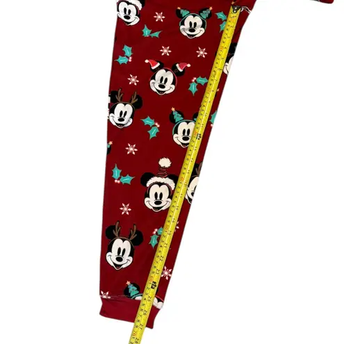 Disney  Christmas Mickey Mouse Red Pajama Set Size Medium NWOT - Image 4