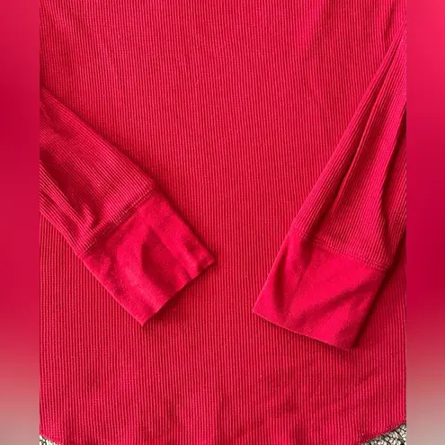 Old Navy  Women’s Waffle Cotton Shirt in Red Size L