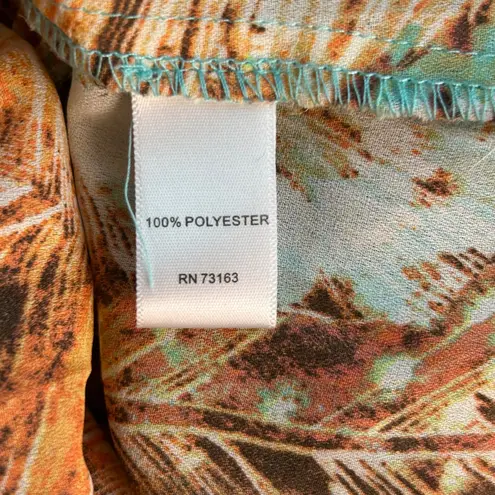 Melissa Paige Boho Tunic Top Large Feather Festival Hipster Hippie Summer Concert Tie Front