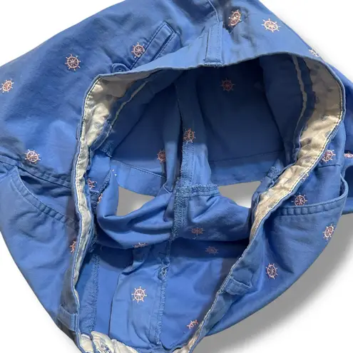 British Khaki Embroidered Shorts Bundle Women’s 8 Nautical Shark Chino