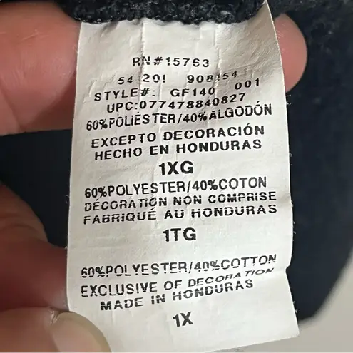 Champion  Women's‎ Black Ombre Arch Logo Powerblend Hoodie Size 1X Athleisure