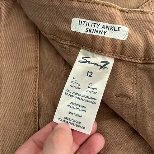 Seven7 Seven High Rise Utility Pant Khaki Size 12