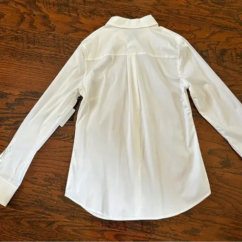 Halogen  Classic Button-up White Shirt Size XS NWT