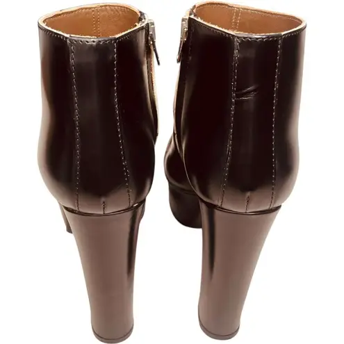 Marni 120MM Brushed Calfskin Ankle Boots Black Size 7.5