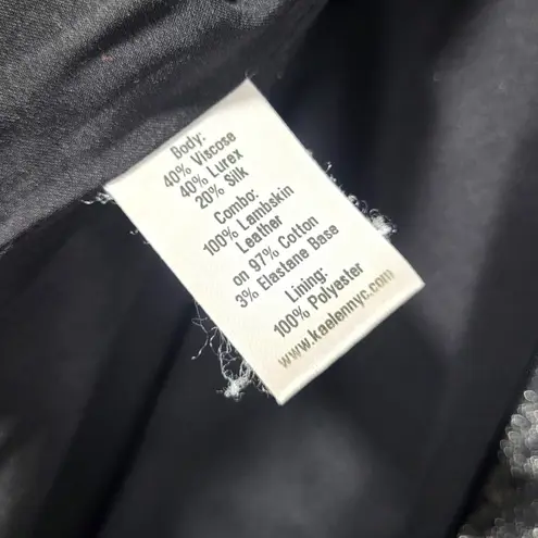 Kaelen Lambskin Leather Side Panel Mini Cocktail Dress in Silver