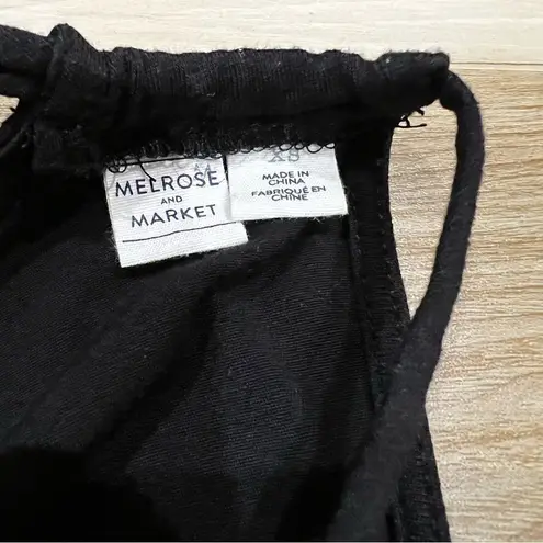 Melrose and Market Stitch Fix Black Snap Front Bodysuit Women’s XS