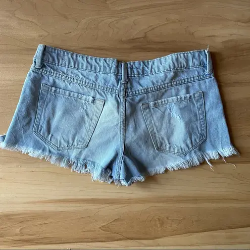 Forever 21  Distressed Festival Cut Off Denim Jean Shorts Size 28 Summer