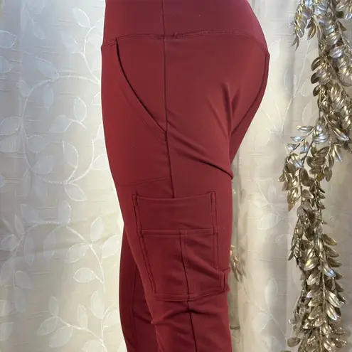 Spyder Burgundy Cargo Pocket Leggings Women's Size Small
