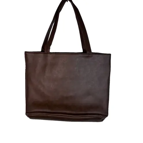 Women's Handbag Satchel Purse Zip Detail One Size CHUNS Brown NWT