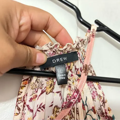 Drew by Anthropologie Naomi Floral Maxi Dress in Natural Morocco Size L