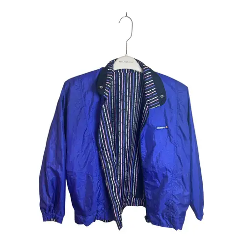 Ellesse Vintage Reversible Bomber Jacket Purple Women’s Small (6) Retro