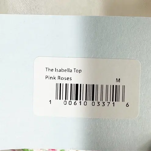 Hill House The Isabella Top Pink Roses BarbieCore Size Medium