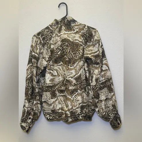 Ganni Tigers Eye buttoned blouse 36