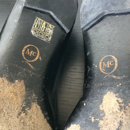 Alexander McQueen Patent Spiked Ballet Flats