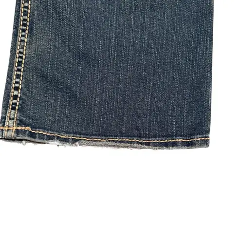Silver Jeans Y2K Silver Size 28x31 Suki Surplus Bootcut Jeans Distressed Flap Pockets Western