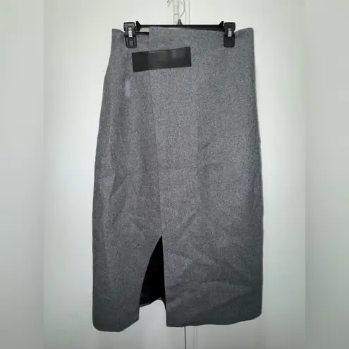 ZhiZhi Wool Grey Maxi Skirt Proenza Schouler Size US 2 / UK 6 Gray