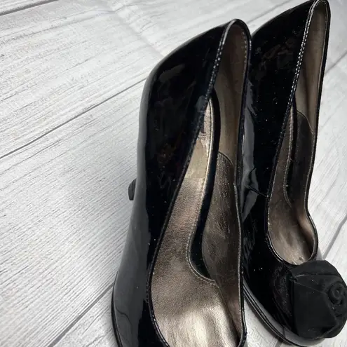 Sofft Shoes Roses 3.5" Heel Black Shiny Patent Leather US 7 UK 4.5 EUR 38