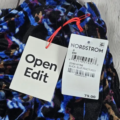 Open Edit Velour Strapless Jumpsuit S NWT