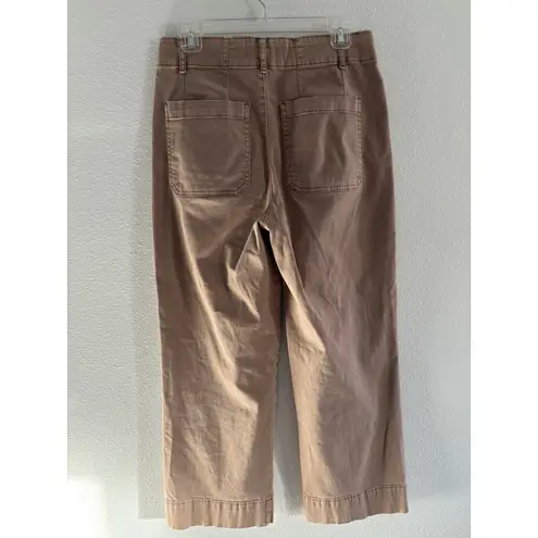Bagatelle Collection Wide Leg Pants Womens 8 Crop Tan High Rise City Modern