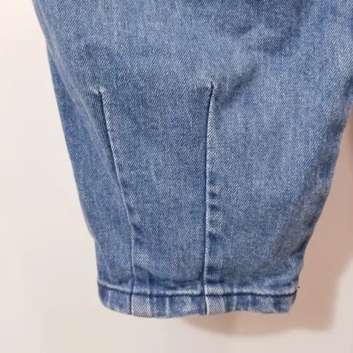 Something Navy Cotton Blend Denim Boilersuit Overall Jeans with Pockets