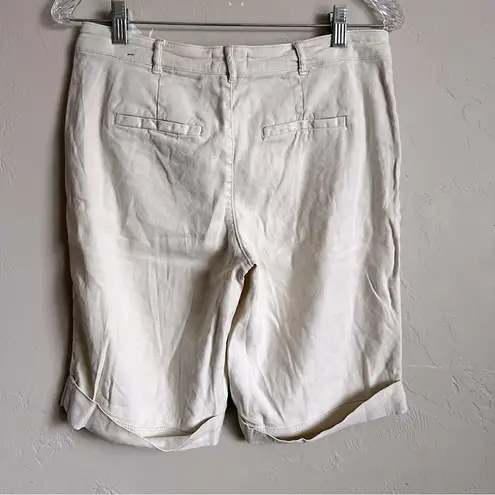 NYDJ Lift Tuck Technology Linen Blend Bermuda Shorts