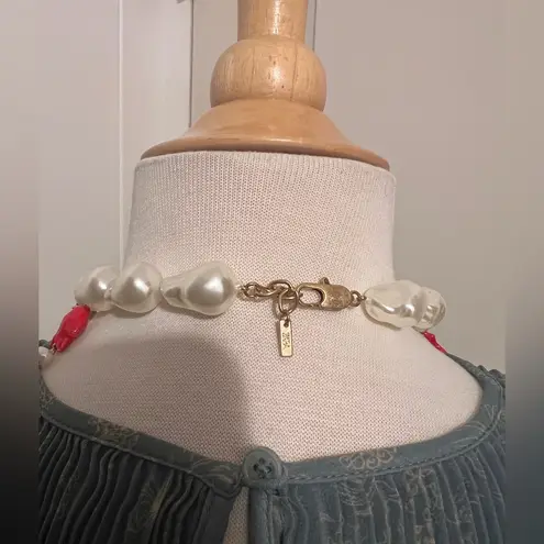 ZARA  Nautical Pearl Beach Ocean Charm Necklace Choker