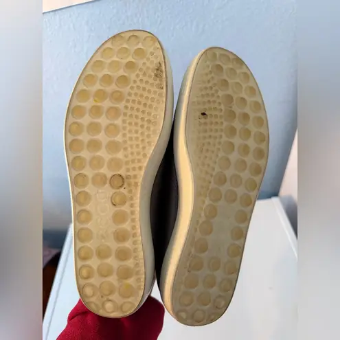 Ecco Soft 7 Women’s Leather Zip Bootie Metallic Olive Gray Size 7 W