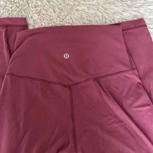 Lululemon Align Leggings Cropped 23” Pink Size 4