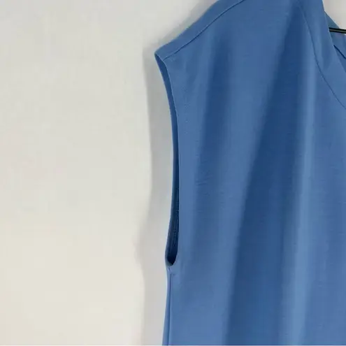 J. Jill Wearever Double Face Center Seam Top Periwinkle Blue Size M Size L