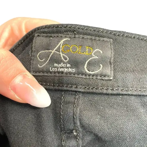 AGOLDE  Sophie‎ Skinny Jeans High Rise Distressed Moonstruck Wash Black Size 28