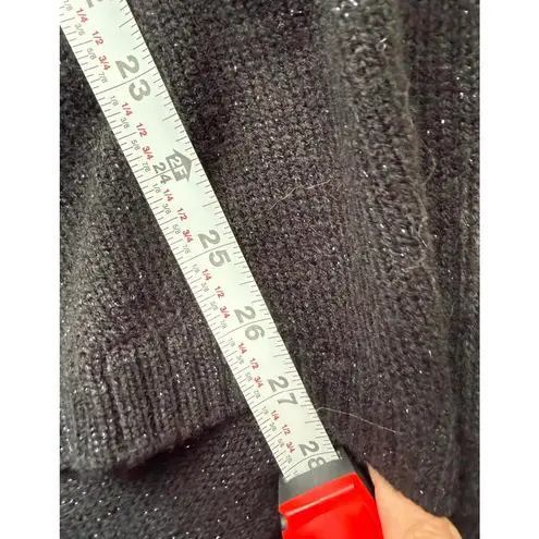 Black Holiday Sweater with Festive Embroidered Decorations