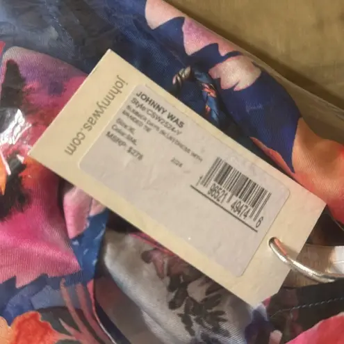 Johnny Was Summer Days Dress With Braided Tie Summer Blue