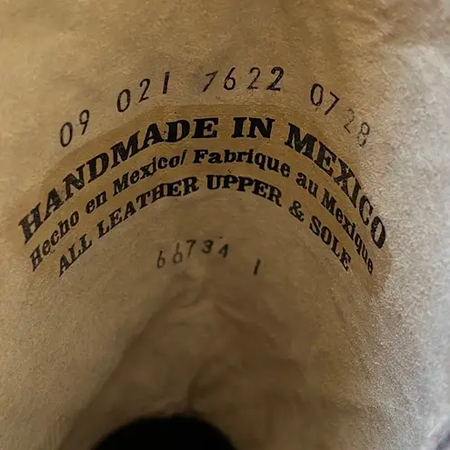 Roper Aztec Embroidered Neon Southwestern Women's Western Boots Leather Size 10 Brown