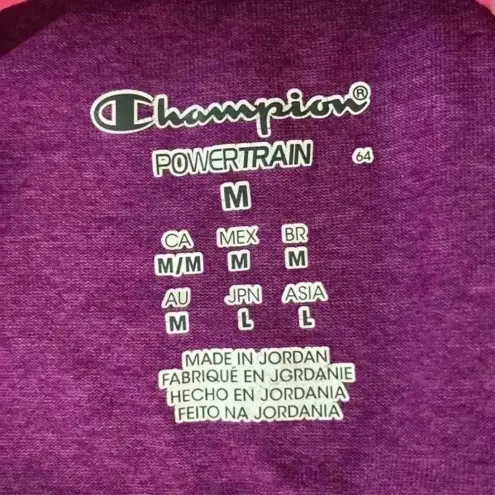 Champion ⭐️ Purple  power train athletic thin hoodie in size medium