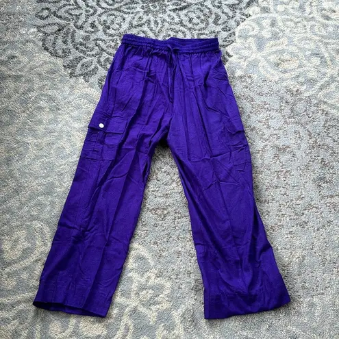 Vintage Objects Gold Silk Tracksuit Purple Medium